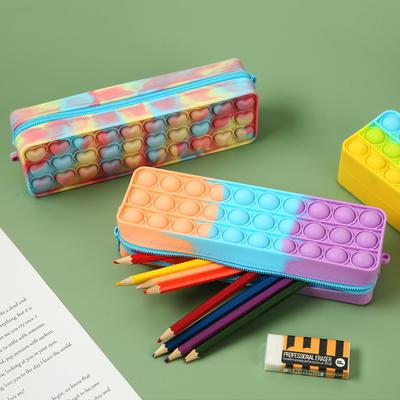 Federmäppchen FDA-konform Silikon Dekompression Große Kapazität Wasserdicht Schreibwaren Kosmetik Reise Aufbewahrungstasche Organizer