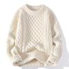 Herren Lockere Dicke Zopfmuster Pullover Pullover Lässig Winter Warm Oberbekleidung