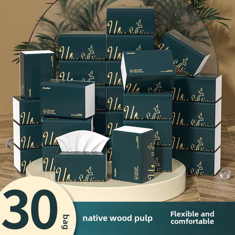 

Упаковка из 30 бумажных салфеток для дома, доступные большие упаковки от производителей туалетной бумаги. Small, 30 packs, 208 sheets/pack павлин голубой