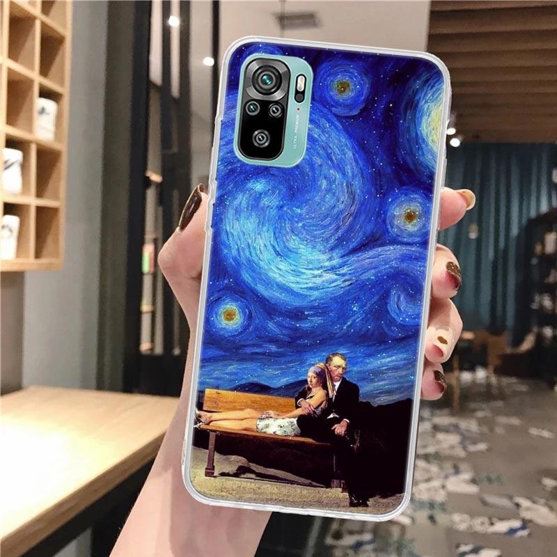 

Van Gogh Mona Lisa Funny Art Soft Phone Case For Xiaomi Redmi 10 10A 10C 9 9A 9C 9T 12 12C 8 8A 7 7A 6 6A S2 K20 K40 Pro 10X K30 Redmi 9 Prime