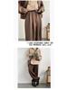 Men's Retro Brown Wide-Leg Sweatpants - Loose Straight Drape for Spring & Autumn