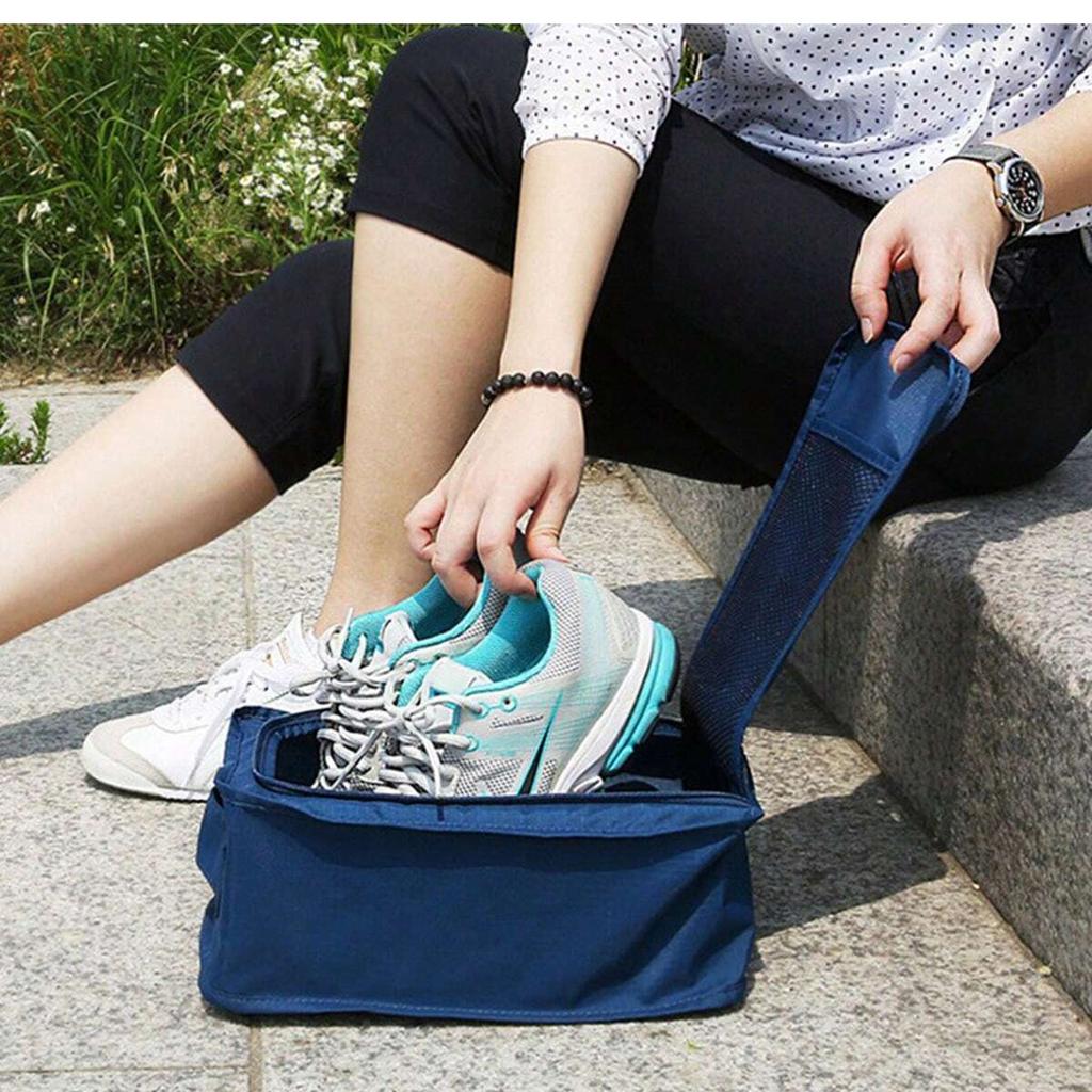 1pc-Travel Storage Portable Sneaker Bag Bag Breathable Single Shoe Storage Bag Foldable Portable Small Shoe Bag