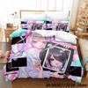 NEDY GIRL OVERDOSE Beding Set Single Twin Ful Quen King-Sized Dimensionsd Dimensions Bed Linen Set Adult People Kid Bedrom Thre-piece Suits Anime