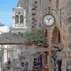 Vintage Wrought Iron Double Sided Outdoor Wall Clock Silent Quartz Movement