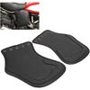 2pcs Universal Motorcycle PU Heat Deflector Engine Heating Insulation Cushion Saddle Guard Leather Side Saddle Heat Deflector