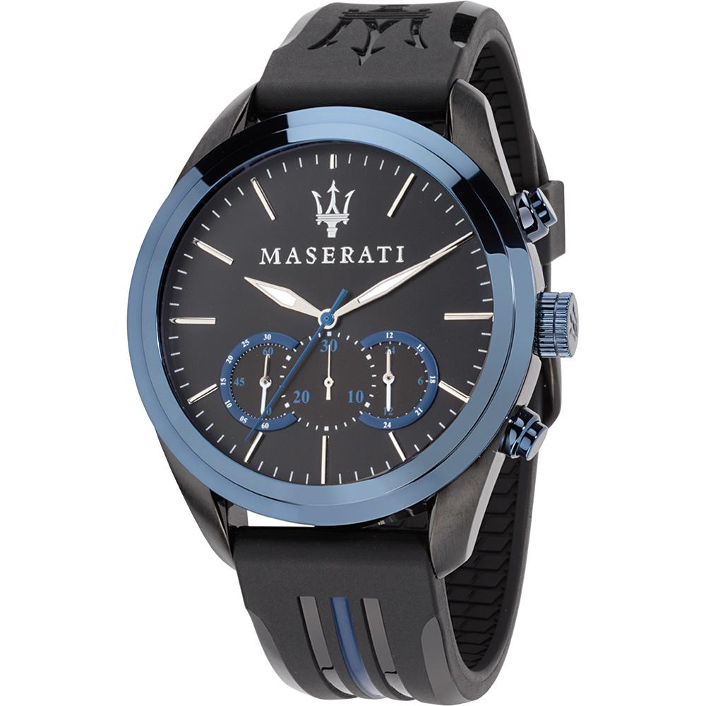 Maserati Traguardo Black Silicone/Rubber Gents Quartz Chronograph R8871612006 чёрный