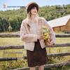 Xiangying Women's Faux Fur Stand-Collar Winter Coat