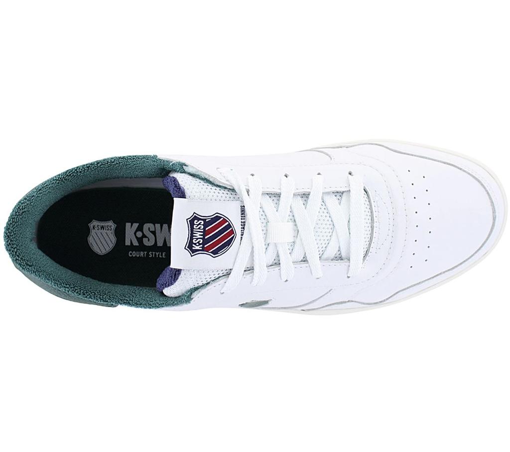 K-SWISS Slammshield II - Scarpe Sneakers Uomo Pelle Bianca 04312-193-M ORIGINALE
