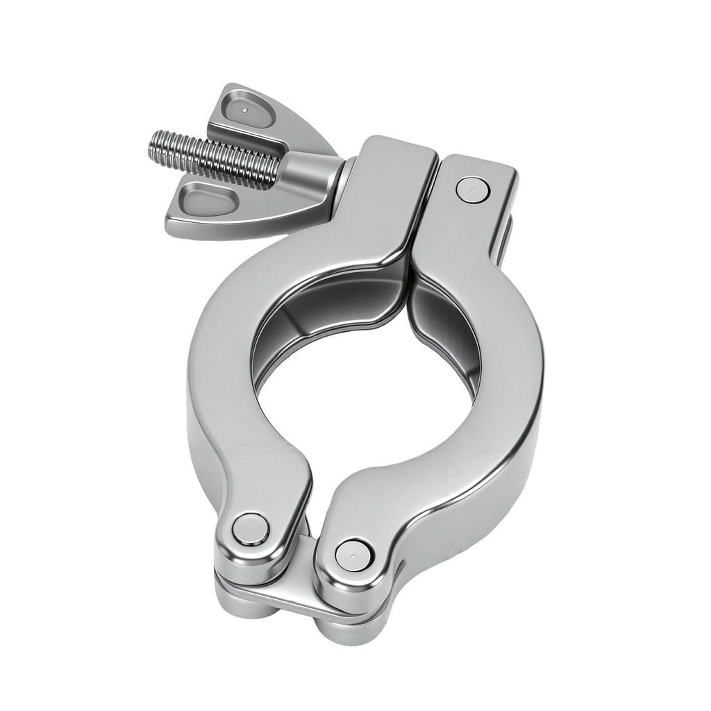 4 Sets KF25 304 Stainless Steel Vacuum Clamp and O Rings Wing Nut Quick Clamp for Vacuum System