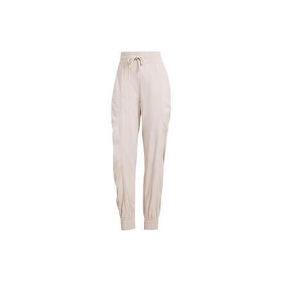 X Stella McCartney TrueCasuals Woven Joggers, Drawstring Cuffs Lightweight Sport Pants For Women Magenta IT2664