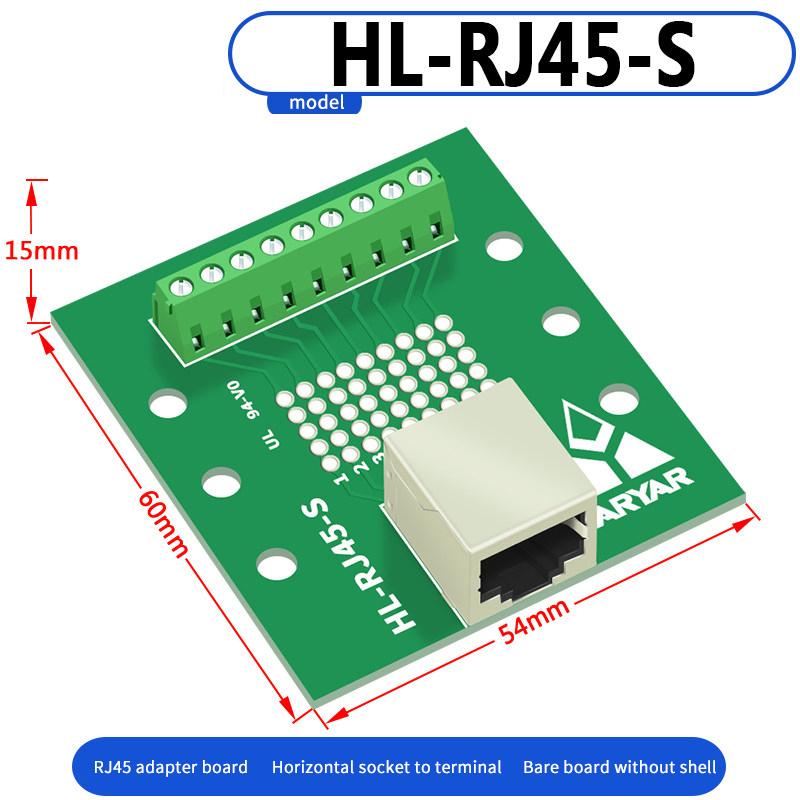 Rj45 Adapter Terminal Cat5E Cat6 Adapter Board Network Port Din35 Guide Rail Installation Accessories