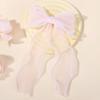 BABY BOWS 1Pcs Fairy Ribbon Bow Hair Clip Gradient Color Gauze Lace Edge Ponytail Hairgripes Women Girls Hair Accessories