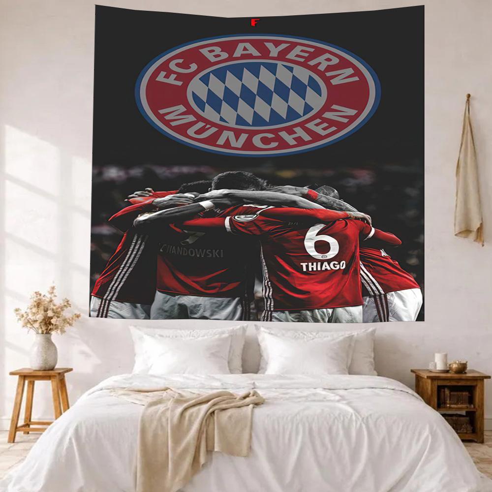 Fc Bayern Munich Wall Decor Tapestry Art For Pet Memorial Birthdaywedding Party Backdrop Family Gift