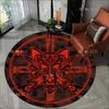 G O T Wolf Sword Horror Round Mat Gothic Decor Living Room Movie Popular Rug Cool Rugs Gifts For Her