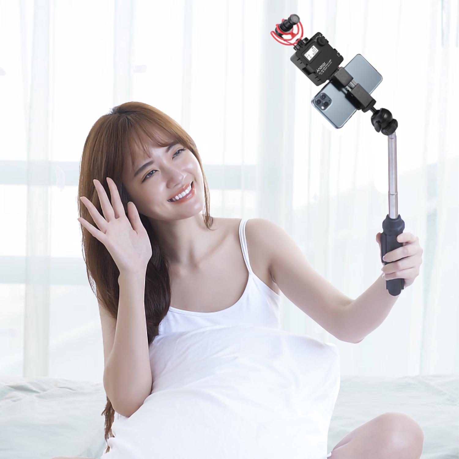 CL-36 Мини-двухцветный светодиодный светильник для видеосъемки 2800–8500K с регулируемой — фото 8