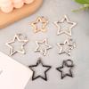 Hollow Star Shaped Spring Clasp Metal Carabiner Keychain Bag Clip Hook Dog Chain Buckle Connector Diy Jewelry Making Accessories