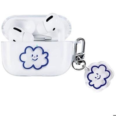 AirPods Pro 2 Hülle - Stoßschutz - Kratzfest - Transparent - Wolkenmuster - 2022/2023