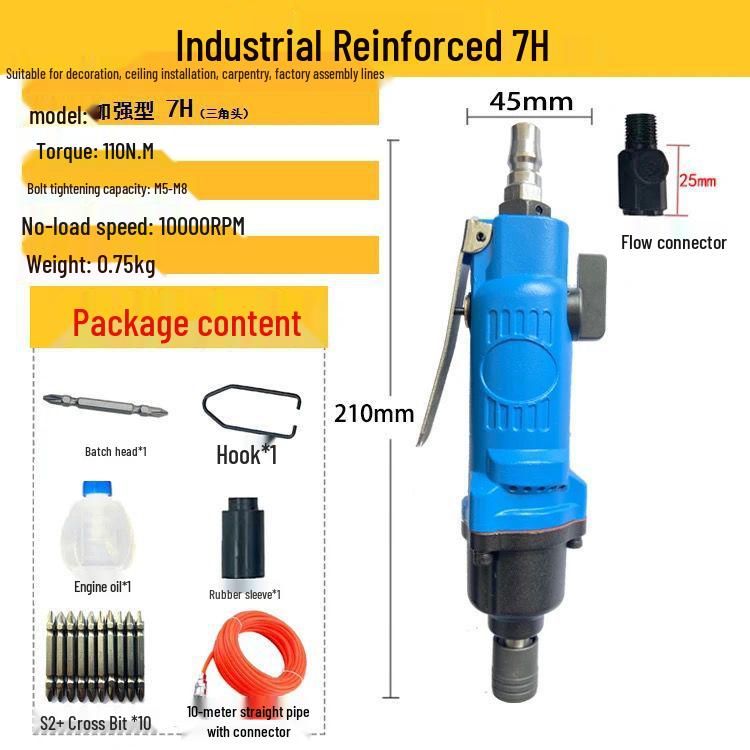 Industrial Pneumatic Screwdriver Air Tool for Woodworking & Decoration