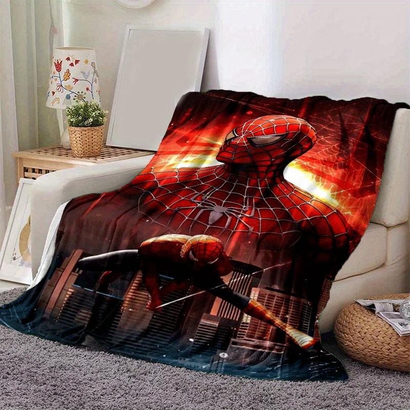 1pc Spider-Man Printing Blanket - Soft, All-Season Throw for Living Room, Bedroom,Personalized Gift with Adorable Cartoon Design