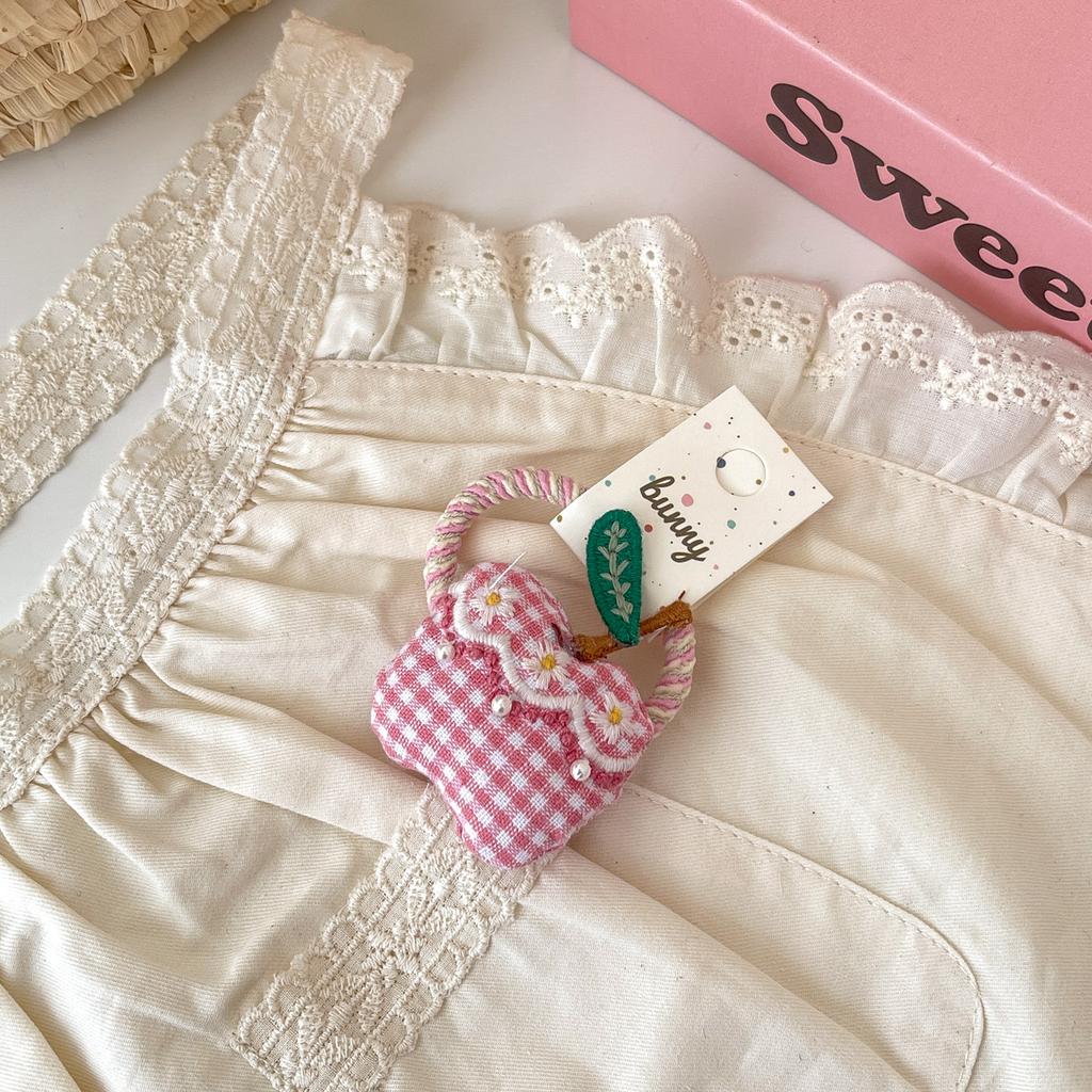 Cartoon Cute Rabbit Hair Clips Fabric Lace Children's BB Clips Hairpins for Baby Girls Kids Hair Accessories Headwear Hairgrips