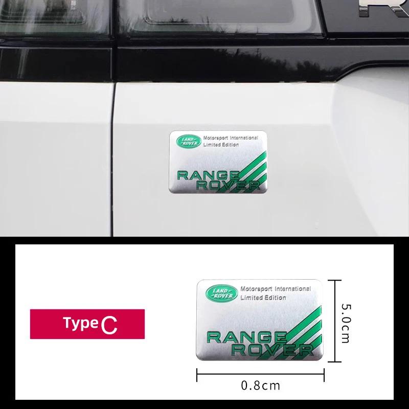 Personality Refit 3D Stickers Car Logo Aluminum Alloy Stickers For Land Rover Discovery 2 3 4 Range Rover Freelander SV SVR Vela BQ7