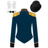 Women Ringmaster Costume Ringleader Jacket Coat Circus Trainer Halloween Costumes Cosplay