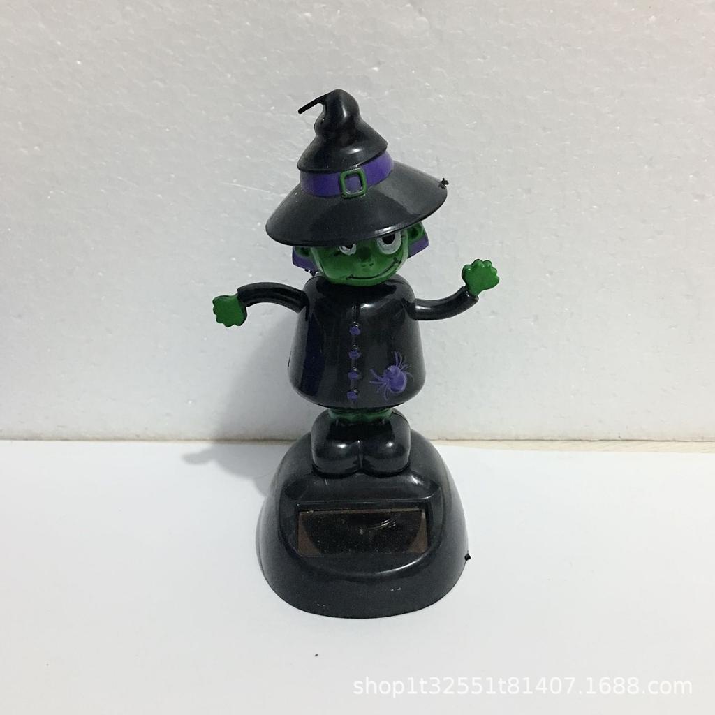 Solar Powered Dancing Halloween Swinging Animated Bobble Dancer Toy Car Decor Boy Girl Handcrafted Gift Birthday Present Party