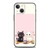 Cute Cartoon Black Cat Phone Case For Samsung Galaxy S26 S25 S24 S23 S22 S20 Ultra S21 FE 5G S10 Plus TPU Shockproof Cover