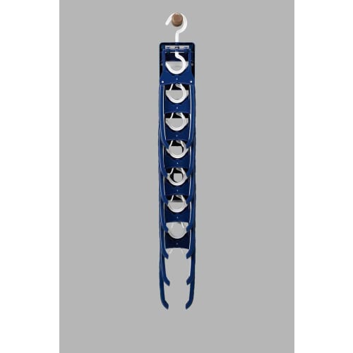 Twin Mall Laundry Drying Rack, 7-Row, Navy, Width 45-62cm, BEILU BE-10N