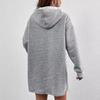 European and American Women's Fashion Casual Hooded Sweatshirt Dress