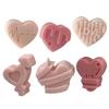 Pink Color Handmade Molds Creative 6-grid Multi Love Silicone Mold Romantic Valentine's Day DIY Chocolate Candy Molds Accessory