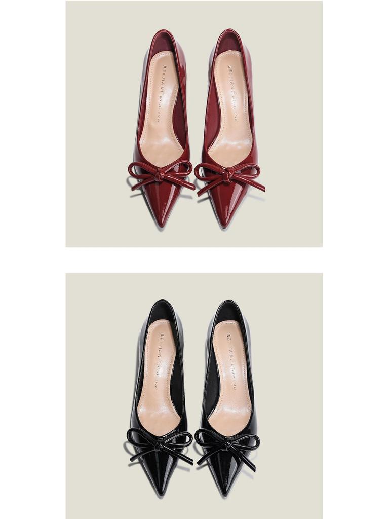 BEIJIANI Damen Stiletto Schleife High Heels - Spitzschuhe Frühling/Herbst