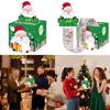 Santa Pattern Claus Paper Gift Box Money Box Christmas Decor Atmosphere Prop