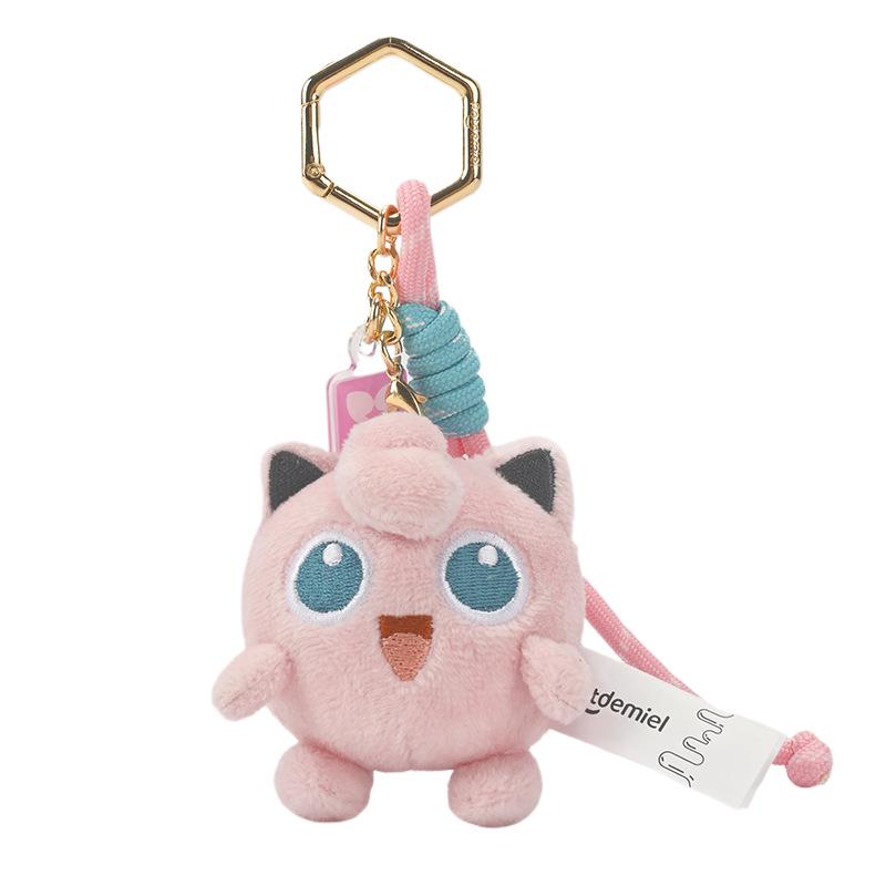 Genuine Honey Jar Palm-Sized Pokémon Plush: Sweet Dream Charm Dolls - Jigglypuff, Gengar, Clefairy, Mew.