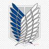 Attack On Titan Eren Yeager Ackerman Clipart Záplaty na oblečení Velké Anime záplaty Přenos tepla Vinylová nálepka Nažehlovací obtisky na oblečení