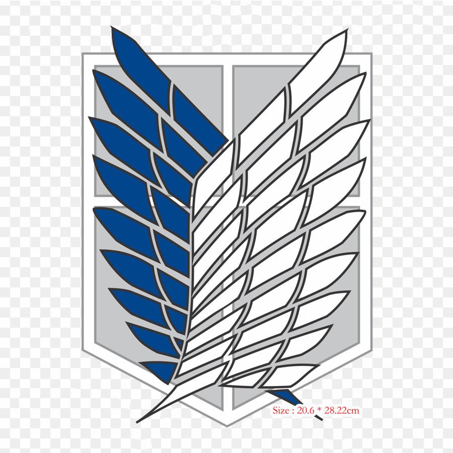 Attack On Titan Eren Yeager Ackerman Clipart Záplaty na oblečení Velké Anime záplaty Přenos tepla Vinylová nálepka Nažehlovací obtisky na oblečení