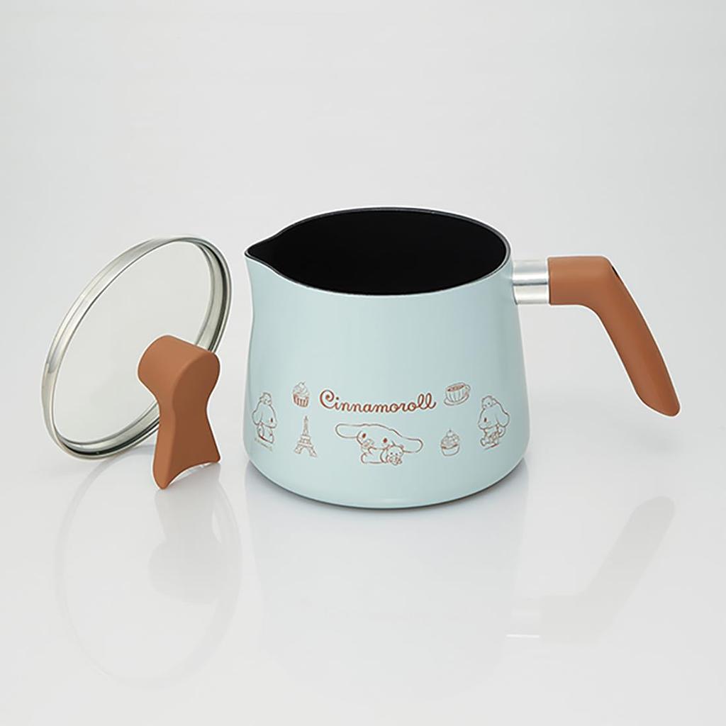 Skater Gas Rice Milk Deep Cinnamoroll and Sanrio Design Multi-Pot 1.9L Stovetop, 7-in-1 Function, Cooker, Pan, Fryer, Saucepan, ANMP2-A