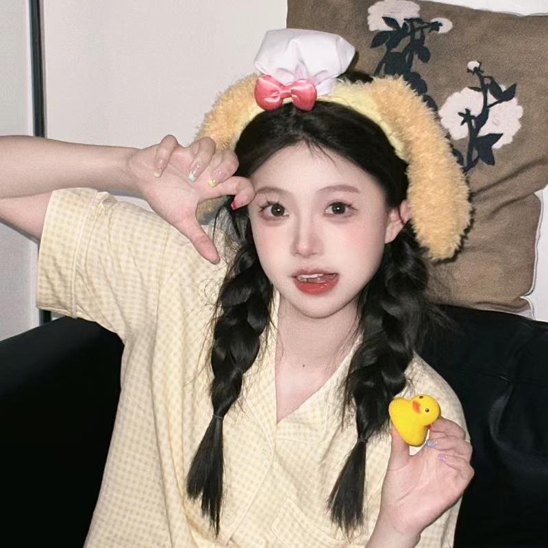 Duffy 40th Anniversary Cute Birthday Hat Hairband: Playful Headdress & Face Wash Accessory for Women