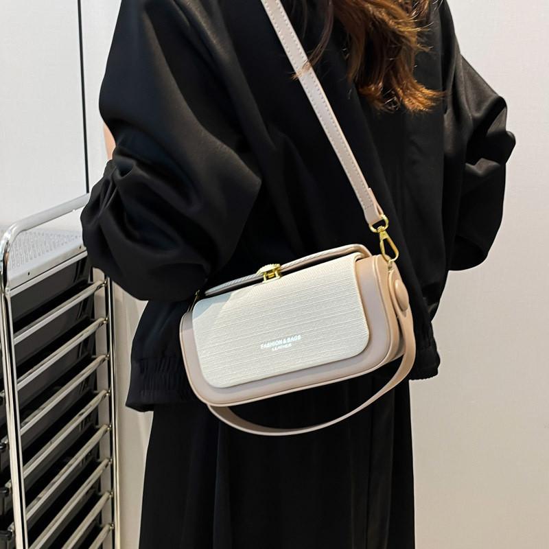 Color Solid Vintage Bags Inspired Pu Small Handbag Lock Compartment Use Daily