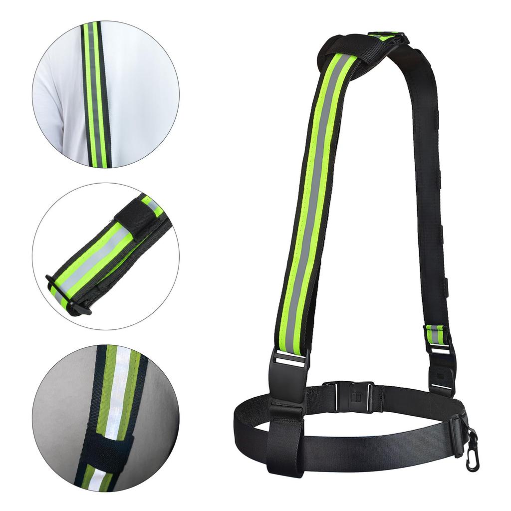 [YNIBST] Multifunctional Radio Compatible Belt, NeckShoulder Radio Holder with Car Microphone Hanger, Reflective Material, Easy To Wear, Adjustable