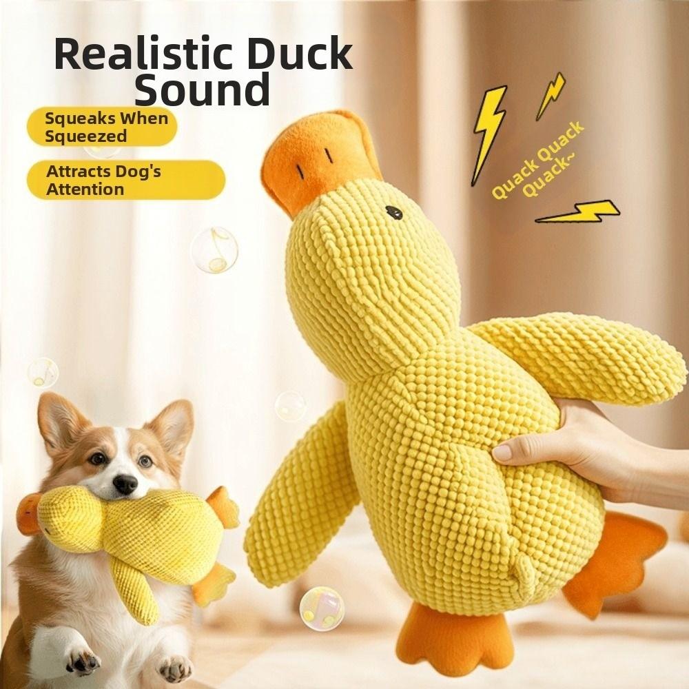 New Stomping Duck Dog Toy Bite Resistant Grinding Large Pet Toy Teeth Cleaning Boredom Dog Interactive Entertainment Puppy Pet