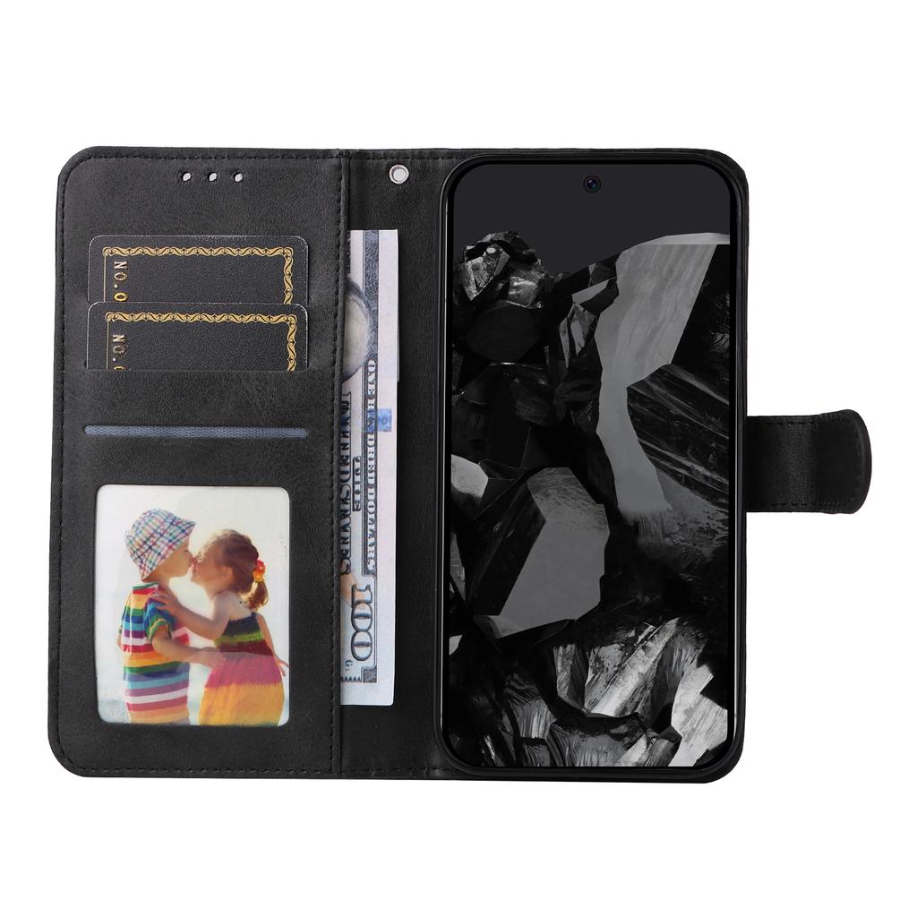 For Google Pixel 10 Pro XL/9 Pro XL Case PU Leather Calf Texture Wallet Flip Phone Cover