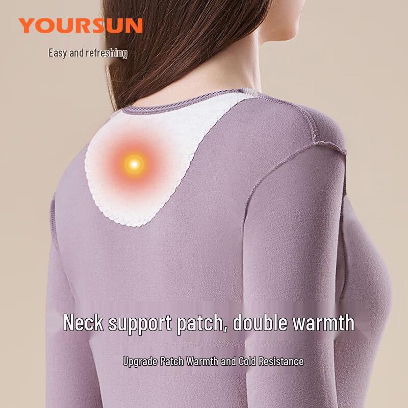 Yiershuang Women's 5A Antibacterial Pure Cotton Thermal Underwear Top
