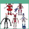 Five Nights At Freddys Buntes Leuchtendes Actionfiguren-Set Mit Fünf PVC-Miniaturen Als Geschenk Für Kinder Und Tortenaufsatz