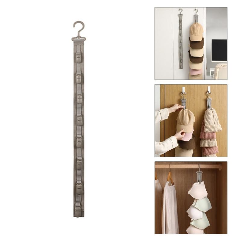Sturdy Plastic Wall Hook For Hats Coat Accessories Damage Release Installation Modern Design Closet Entryway Storage Solution