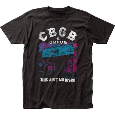 CBGB Das ist keine Disco Herren T-Shirt Rockmusik Klassischer Punk Club Band T-Shirt Schwarz