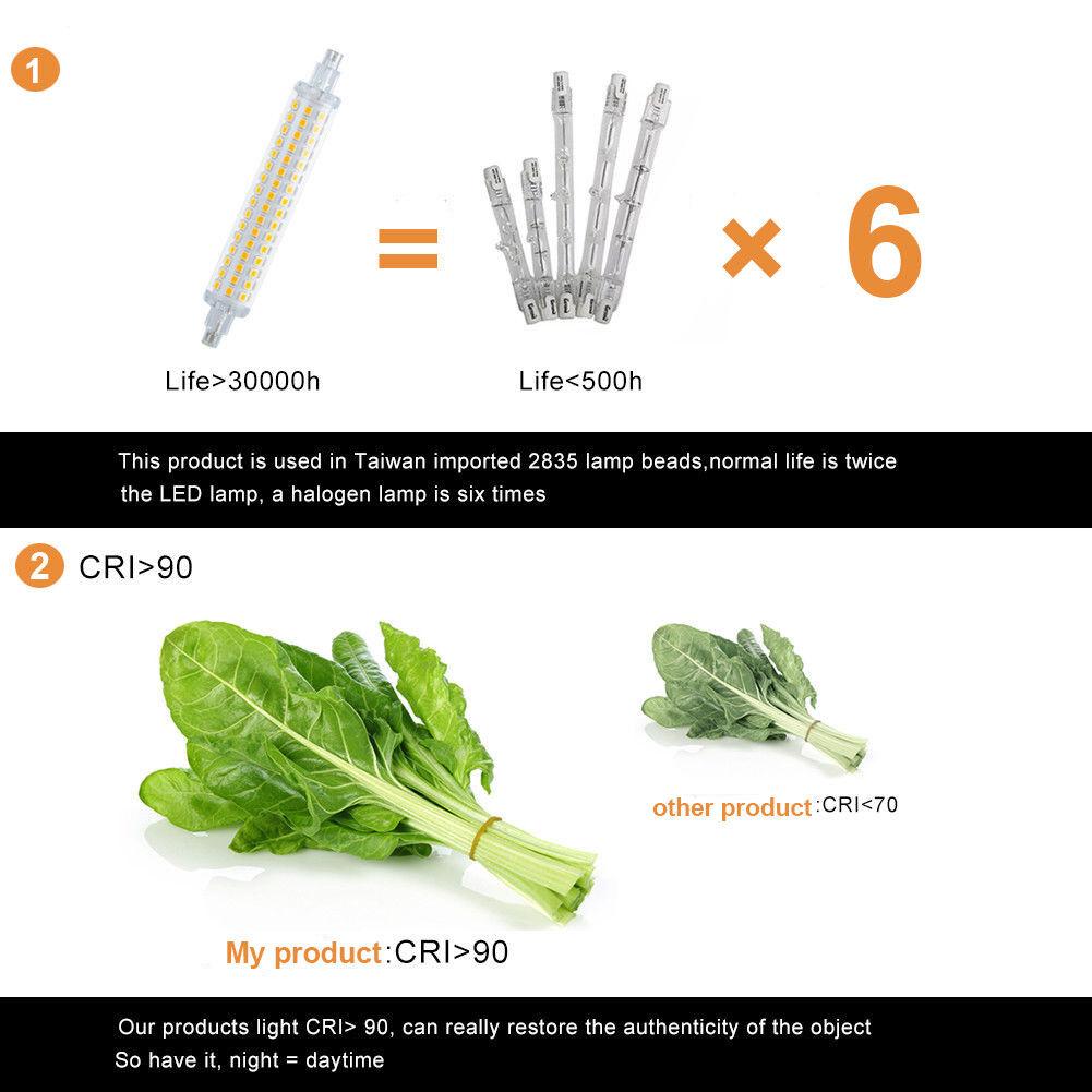 Doppelseitige R7S LED 118mm Röhrenlampe 78mm Flutlicht 110V 220V Hohe Leistung 12W 16W Arbeitslicht Garage Landschaftsbeleuchtung