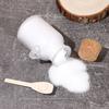 100-500g Portable Wooden Spoon Refillable Cork Stopper Bottle Multifunction Storage Container Frosted Seal Jar Bath Salt Bottle