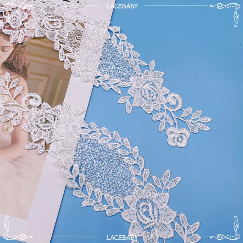 Wedding Embroidery Lace Diy Bride Water-Soluble Cloth Polyester Light Hollow Decorative Lace Accessories