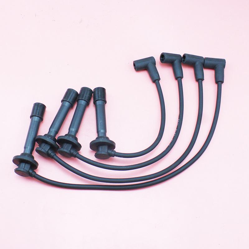 For Chery QQ IQ QQ3 QQ6 Buggy SQR472 Engine Ignition Cable Spark Plug Wire 4PCS=1 Set